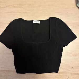 Aritzia Babaton Sculpt Knit Square Neck Top